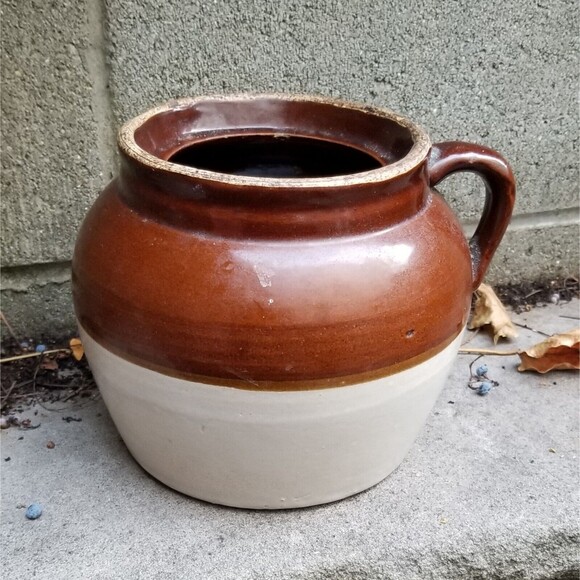Antique Robinson Ransbottom 3 Quart Stoneware Earthenware Bean Pot Crockery - Picture 5 of 7